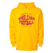 MAS Kansas City Wheelchair Football Warp Gold & Red Hoodie on a white background