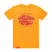 MAS Kansas City Wheelchair Football Warp Gold T-Shirt on a white background
