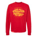 MAS Kansas City Wheelchair Football Warp Red & Gold Crewneck Sweatshirt on a white background
