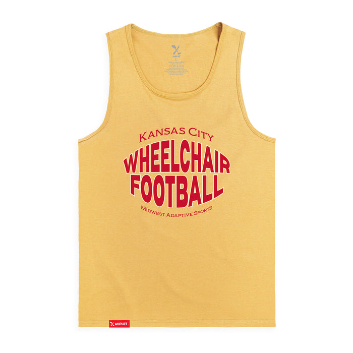 MAS Kansas City Wheelchair Football Warp Squash & Red Tank Top on a white background