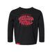 MAS Kansas City Wheelchair Football Warp Toddler Black & Red Long Sleeve T-Shirt on a white background