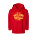 MAS Kansas City Wheelchair Football Warp Toddler Red & Gold Hoodie on a white background