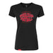 MAS Kansas City Wheelchair Football Warp Women's Black Slim T-Shirt on a white background