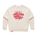 MAS Kansas City Wheelchair Football Warp Women's Ecru Modern Crewneck Sweatshirt on a white background