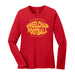MAS Kansas City Wheelchair Football Warp Women's Red & Gold Long Sleeve T-Shirt on a white background