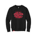 MAS Kansas City Wheelchair Football Warp Youth Black & Red Crewneck Sweatshirt on a white background