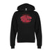 MAS Kansas City Wheelchair Football Warp Youth Black & Red Hoodie on a white background