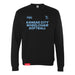 MAS Kansas City Wheelchair Softball Black Crewneck Sweatshirt on a white background