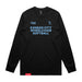 MAS Kansas City Wheelchair Softball Black Long Sleeve T-Shirt on a white background