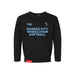 MAS Kansas City Wheelchair Softball Toddler Black Crewneck Sweatshirt on a white background