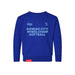 MAS Kansas City Wheelchair Softball Toddler Royal Crewneck Sweatshirt on a white background