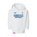 MAS Kansas City Wheelchair Softball Toddler White Hoodie on a white background