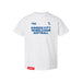 MAS Kansas City Wheelchair Softball Toddler White T-Shirt on a white background