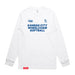 MAS Kansas City Wheelchair Softball White Long Sleeve T-Shirt on a white background