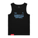 MAS Kansas City Wheelchair Softball Women's Black Organic Tank Top on a white background
