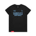 MAS Kansas City Wheelchair Softball Women's Black T-Shirt on a white background