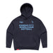 MAS Kansas City Wheelchair Softball Women's Ink Blue Modern Hoodie on a white background