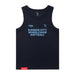 MAS Kansas City Wheelchair Softball Women's Navy Organic Tank Top on a white background