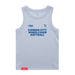 MAS Kansas City Wheelchair Softball Women's Powder Organic Tank Top on a white background