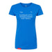 MAS Kansas City Wheelchair Softball Women's Royal Slim T-Shirt on a white background