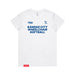 MAS Kansas City Wheelchair Softball Women's White T-Shirt on a white background