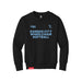 MAS Kansas City Wheelchair Softball Youth Black Crewneck Sweatshirt on a white background