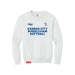 MAS Kansas City Wheelchair Softball Youth White Crewneck Sweatshirt on a white background