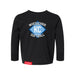 MAS Kansas City Wheelchair Softball Diamond Toddler Black Long Sleeve T-Shirt on a white background