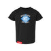MAS Kansas City Wheelchair Softball Diamond Toddler Black T-Shirt on a white background