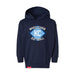 MAS Kansas City Wheelchair Softball Diamond Toddler Navy Hoodie on a white background