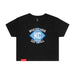 MAS Kansas City Wheelchair Softball Diamond Women's Black Crop T-Shirt on a white background
