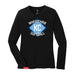 MAS Kansas City Wheelchair Softball Diamond Women's Black Long Sleeve T-Shirt on a white background