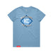 MAS Kansas City Wheelchair Softball Diamond Women's Carolina Blue T-Shirt on a white background