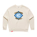 MAS Kansas City Wheelchair Softball Diamond Women's Ecru Modern Crewneck Sweatshirt on a white background