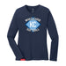 MAS Kansas City Wheelchair Softball Diamond Women's Navy Long Sleeve T-Shirt on a white background