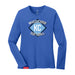MAS Kansas City Wheelchair Softball Diamond Women's Royal Long Sleeve T-Shirt on a white background