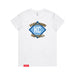 MAS Kansas City Wheelchair Softball Diamond Women's White T-Shirt on a white background