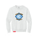 MAS Kansas City Wheelchair Softball Diamond Youth White Crewneck Sweatshirt on a white background