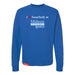 MAS Kansas City Wheelchair Softball I Love Somebody at MAS Royal Crewneck Sweatshirt on a white background