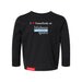 MAS Kansas City Wheelchair Softball I Love Somebody at MAS Toddler Black Long Sleeve T-Shirt on a white background