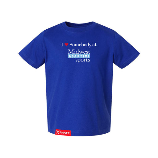 MAS Kansas City Wheelchair Softball I Love Somebody at MAS Toddler Royal T-Shirt on a white background
