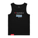MAS Kansas City Wheelchair Softball I Love Somebody at MAS Women's Black Organic Tank Top on a white background