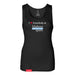 MAS Kansas City Wheelchair Softball I Love Somebody at MAS Women's Black Slim Micro Rib Tank Top on a white background