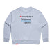 MAS Kansas City Wheelchair Softball I Love Somebody at MAS Women's Powder Modern Crewneck Sweatshirt on a white background