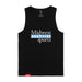MAS Kansas City Wheelchair Softball MAS Logo Black Tank Top on a white background