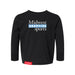 MAS Kansas City Wheelchair Softball MAS Logo Toddler Black Long Sleeve T-Shirt on a white background