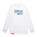 MAS Kansas City Wheelchair Softball MAS Logo White Long Sleeve T-Shirt on a white background