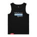 MAS Kansas City Wheelchair Softball MAS Logo Women's Black Organic Tank Top on a white background