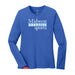 MAS Kansas City Wheelchair Softball MAS Logo Women's Royal Long Sleeve T-Shirt on a white background
