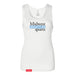 MAS Kansas City Wheelchair Softball MAS Logo Women's White Slim Micro Rib Tank Top on a white background